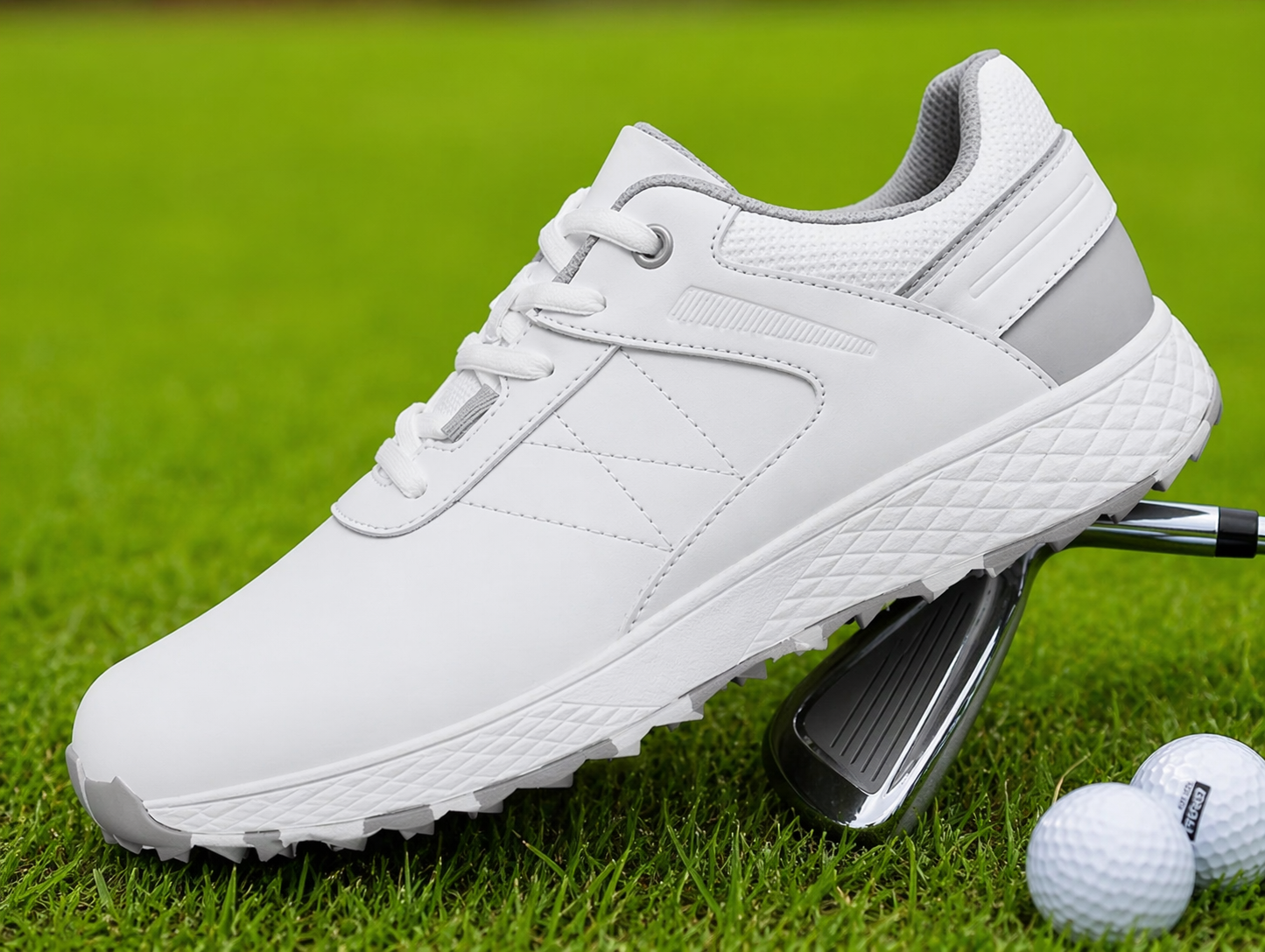 Golf shoe on course