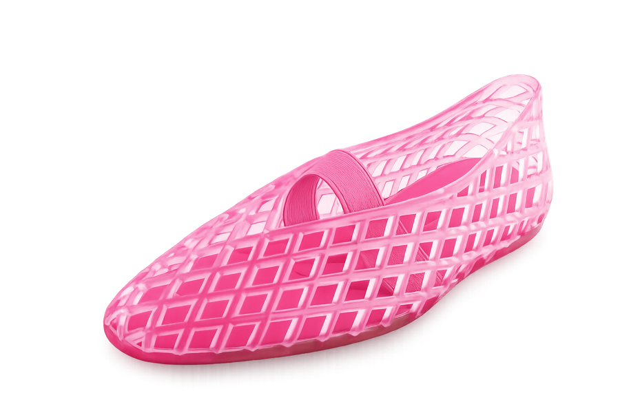 Pink jelly mary jane style